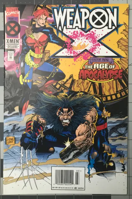 WEAPON X Age of Apocalypse #1 X-Men Deluxe (1995) Newsstand Edition