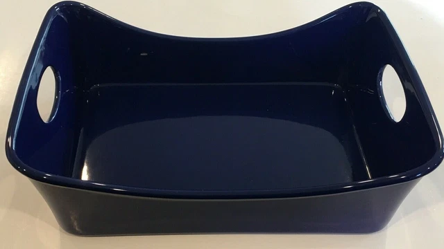 Blue Rachael Ray 4 quart 9X13 Casserole Roasting Pan Lasagna Lover Handles Stone