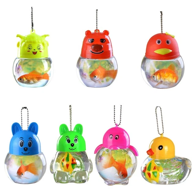 Plastic Terrarium for Reptile Mini Portable Fish Bowls Aquarium for Kids