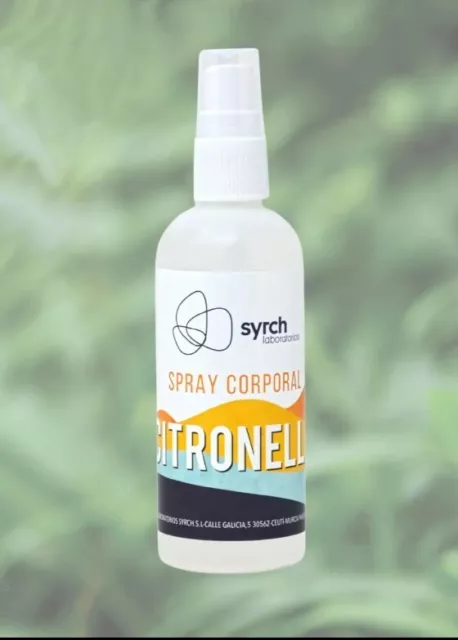 Repelente Mosquitos Spray Corporal Citronella 100 Ml