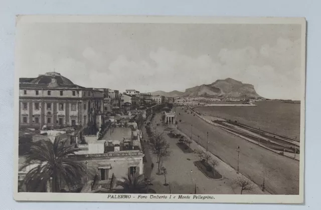 39948 Cartolina - Palermo - Foro Umberto I e Monte Pellegrino