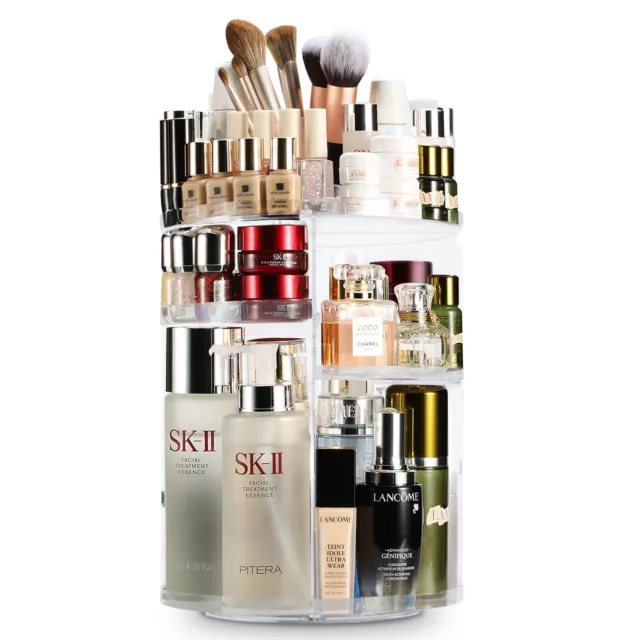 Make Up Kosmetik Organizer 360° Drehbar Aufbewahrung Schmink Aufbewahrungsbox