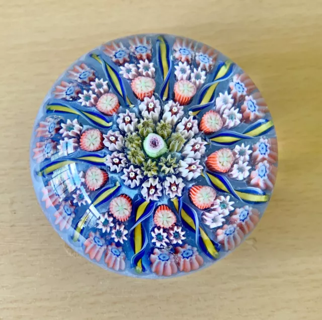 SUPERB Perthshire PP2 millefiori paperweight earlier variant - with label