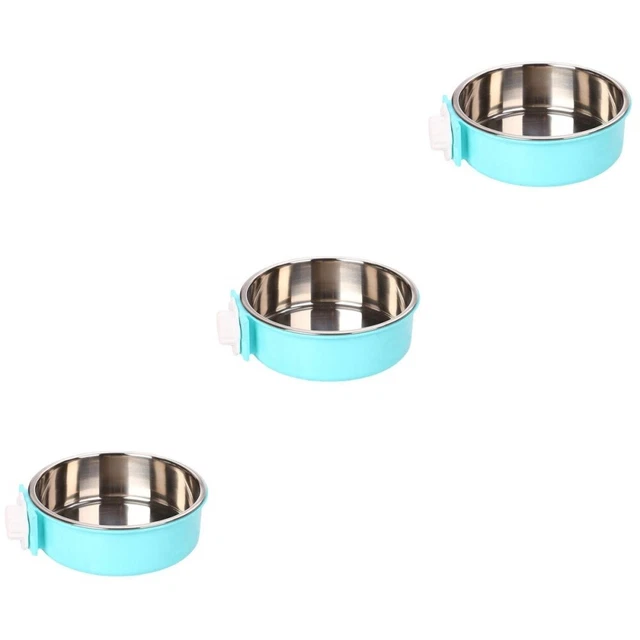 3 Pieces Pet Cage Food Bowl Dog Bowl Puppy Water Bowl Puppy Kennel Kitten Bowl