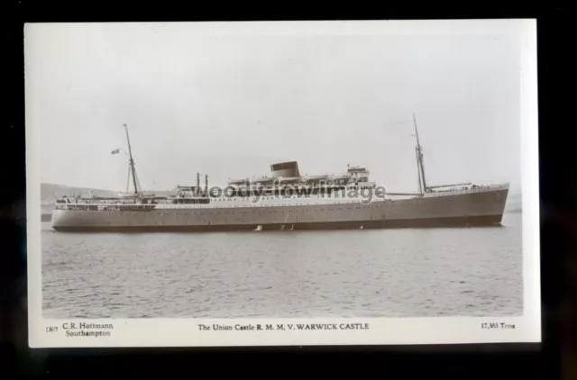 LS1872 - Union Castle Liner - Warwick Castle - postcard by Hoffman