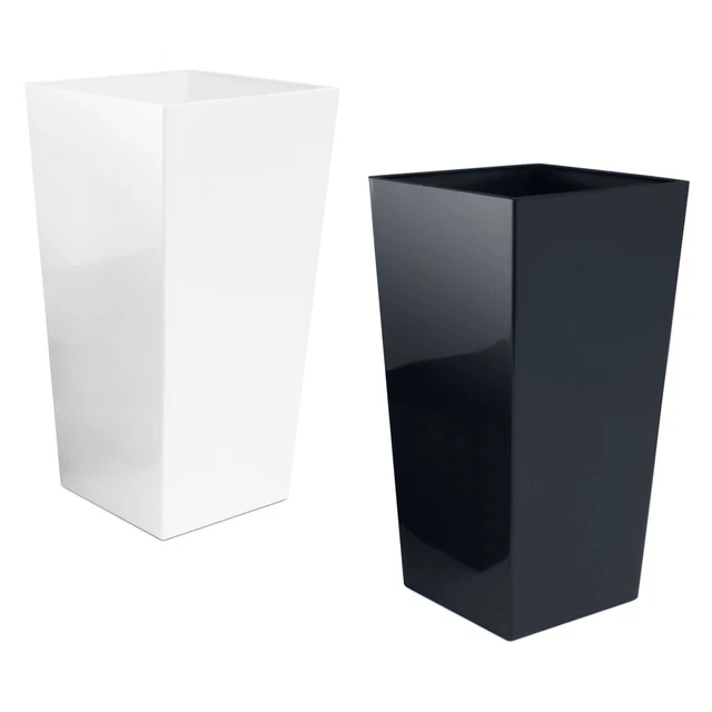 Prosperplast Urbi Square - Vaso in cemento 2 in 1, con vaso rettangolare in plastica, 295 mm