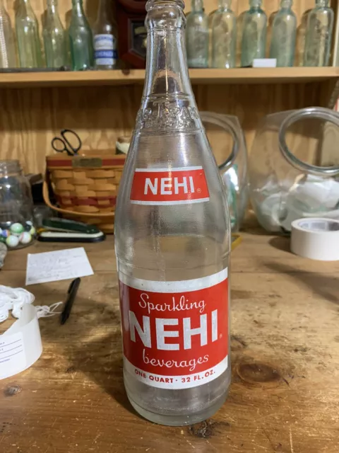 Nehi SODA BOTTLE QUART 32 OZ Royal Crown Bottling Co. Salisbury Md