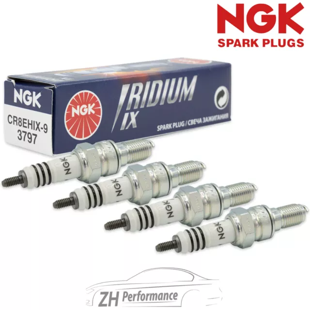 4 candele NGK 3797 CR8EHIX-9 IRIDIUM IX per Daihatsu Honda Suzuki Yamaha