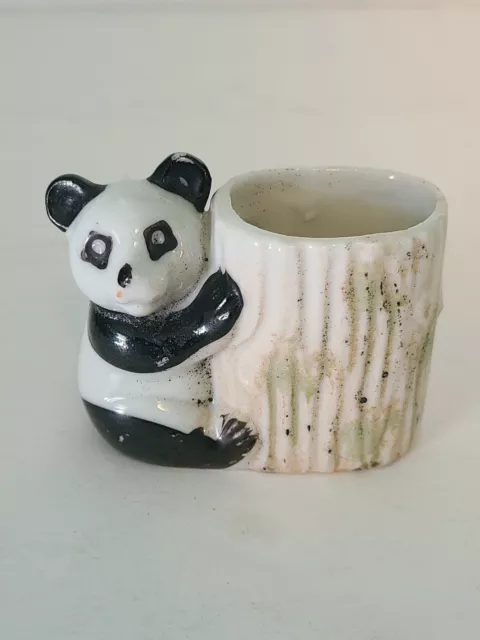 Vintage Panda Toothpick Holder Ceramic Made in Japan