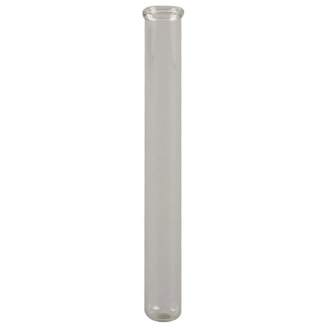 LAB SAFETY SUPPLY 5PTG2 Test Tube,Rim,Glass,18mm X 150mm,PK72