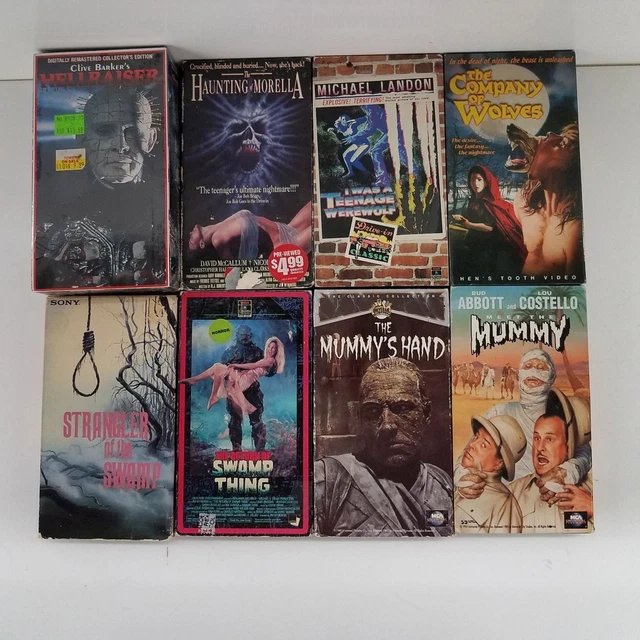 LOT 8 VINTAGE Horror Movie VHS Tapes EUR 9,44 PicClick FR