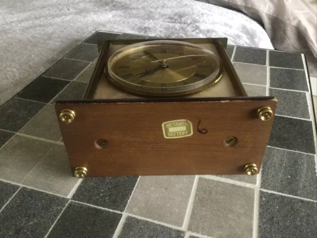 Metamec Quartz Carriage Clock Vintage 3