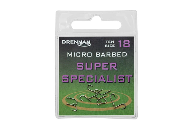 Drennan Micro Barbed Super Specialist Hooks in Assorted Sizes *NEW*