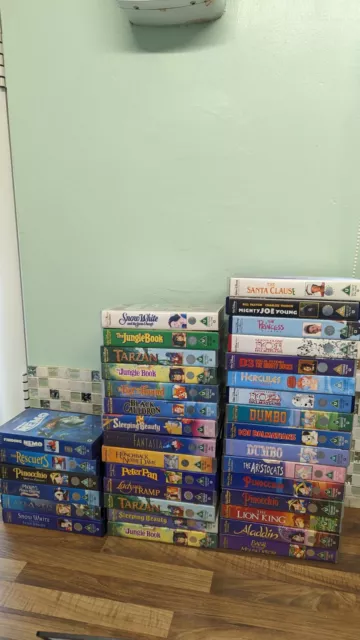 36X Walt Disney Classics VHS Cassette Tape Bundle Job Lot Kids Children