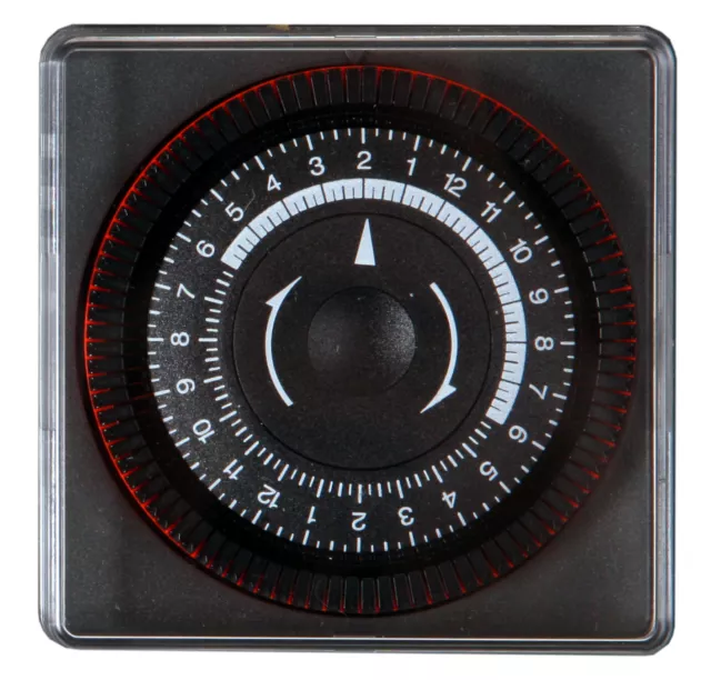 Reloj de 24 horas Amerec I24/1 con segmentos de encendido/apagado de 30 minutos 120 V