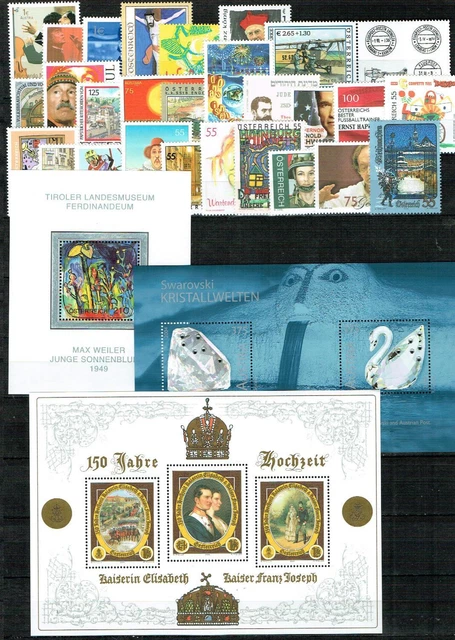 Österreich Jahrgang 2004 komplett postfrisch, Nominale 47,40 Euro