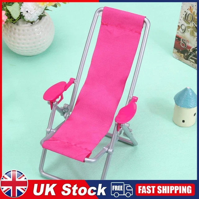 Plastic Beach Chair Safe Mini Model Beach Chair Odorless Foldable for Doll House