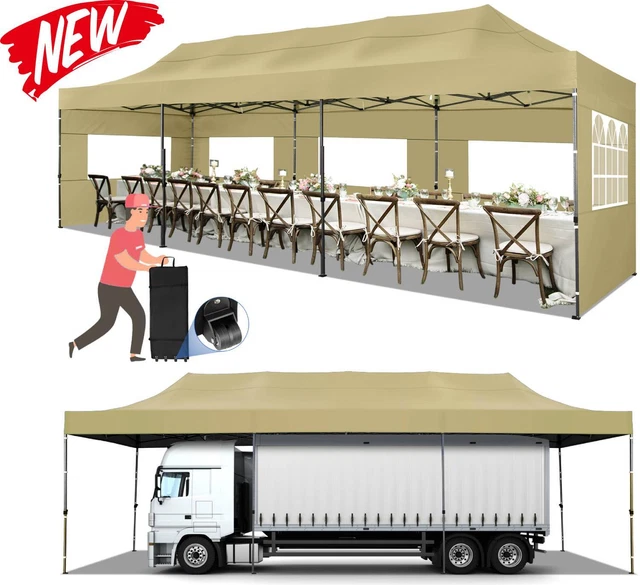 Falt Pavillon Wasserdicht UV-Schutz 3x3m/3x6m/3x9m Gartenpavillon Partyzelt NEU