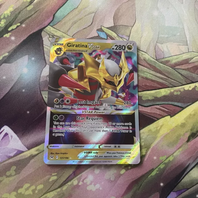 POKEMON GIRATINA V ASTRO 131/196 LOST ORIGIN CARD in Italian