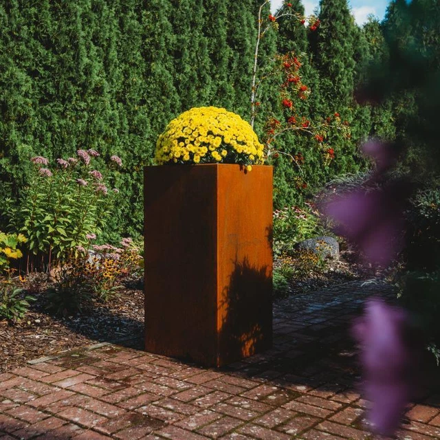 EDELROST CORTENSTAHL PFLANZKÜBEL Manhattan Blumenkübel Pflanzkasten ...