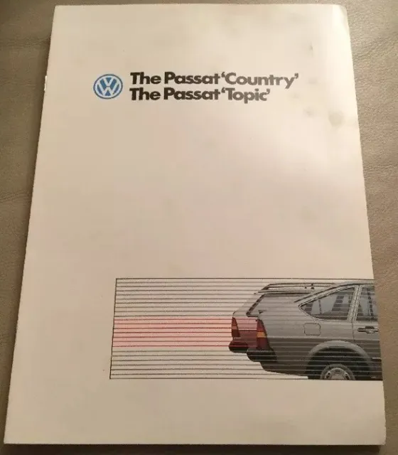 Volkswagen Passat Car Brochure - 1986