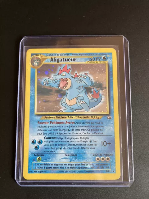 Carte Pokémon Aligatueur 5/111 Neo Genesis Holo Wizard Ed 2