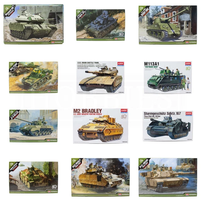 ACADEMY TANKS 1/35 Scale Model Kits German US Soviet Modern WWII £37.33