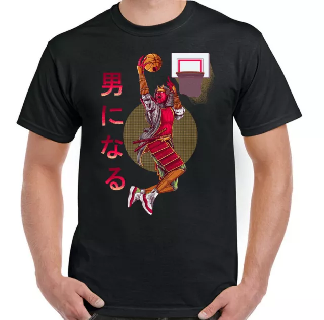 T-shirt basket giocatore samurai uomo divertente rete maglia squadra allenatori top