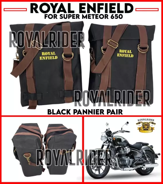 Royal Enfield ''BLACK PANNIER PAIR" For Super Meteor 650