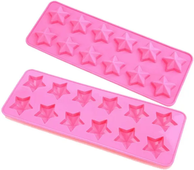 Star Chocolate Silicone Mould Candy Cake Wax Melt Resin Ice Baking Mold Craft