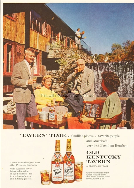 1960 Old Kentucky Tavern Bourbon Whisky Familiar Place Glenmore Distillery KY Ad