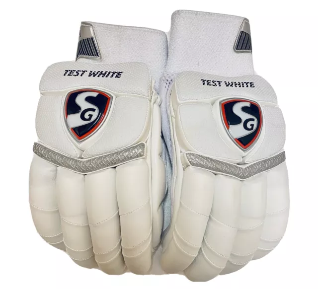 SG mens cricket batting gloves. SG Test White Right Hand Batting Gloves