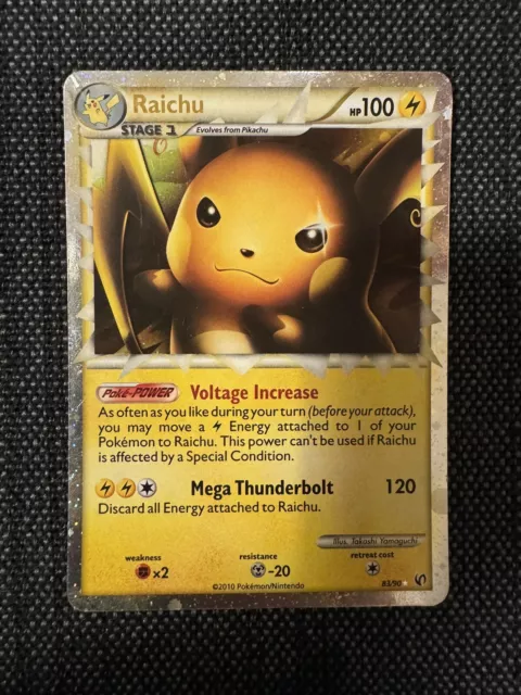 Pokemon TCG Raichu Prime (HGSS Undaunted Ultra Rare 83/90)