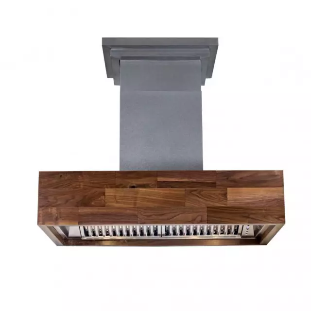 Zline 30" Designer Stainless Wood Wall Range Hood Crown Remote Blower 681W-Rd-30