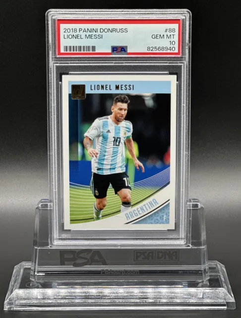 Panini Donruss 2018-19 Lionel Messi PSA 10 Gem Mint Argentinien