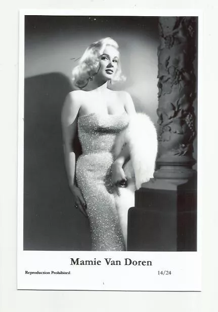 (Bx2) Mamie Van Doren Photo Card (14/24) Filmstar  Pin Up Movie Beauty Glamor