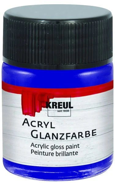 Kreul Acryl Glanzfarbe dunkelblau 50 ml  Verzierfarbe