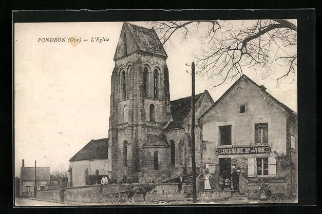 CPA Pondron, L´Eglise