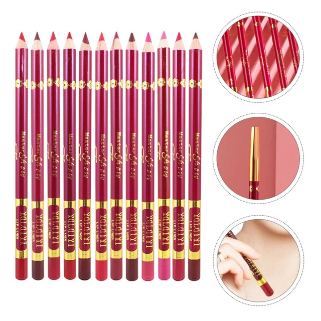 12 Pcs Eyeliner-Lippenstift Lippenstift Liner Halten Sie Make-up
