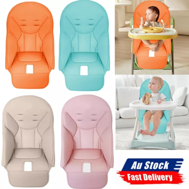 Universal Baby High Chair Seat Cover Dining Chair Cushion PU Leather Soft Padded