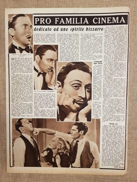 Film Dedicato ad uno spirito bizzarro Illustrazione di Cinema Anno 1939