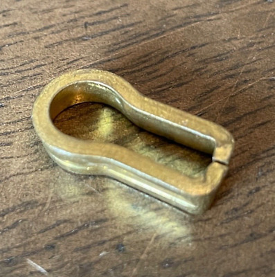 1 Vintage Brass Insert Escutcheon Keyhole Furniture Making Drawer Inset
