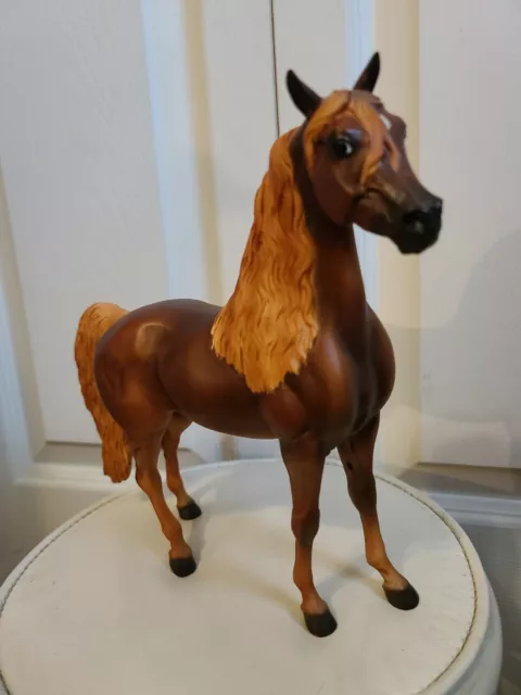 Vintage Breyer Dark Brown w/Light Brown Mane & Tail Horse Matte Finish Retired