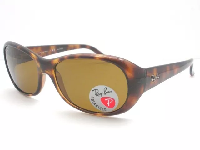 Ray Ban 4061 642/57 55mm Havana Polarized New Authentic