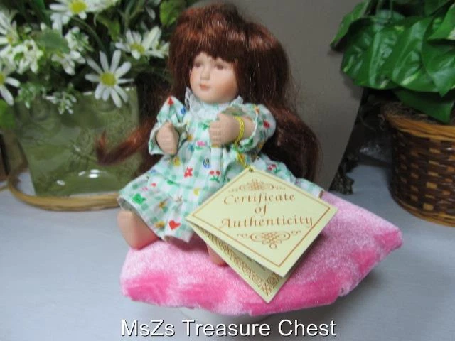 Collectors Choice Doll Made of Fine Bisque Porcelain in Fashion Designed Costume