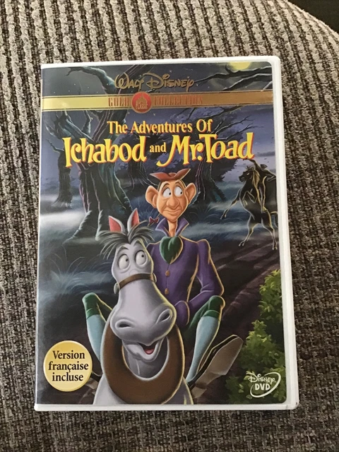 The Adventures Of Ichabod And Mr. Toad 1949 Disney Dvd Oop Gold Collection