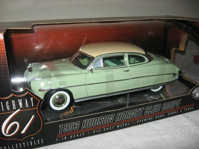 ERTL Highway 61 – 1/18 – Hudson Hornet Club Coupé 1952 – Noire – Occasion Boîte