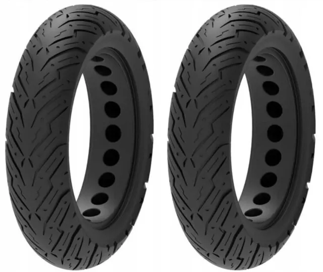 2x copertone solido TUBELESS 10'' per Motus Scooty 10 / Ninebot Max G30