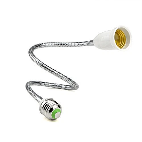 E26 To E26 Light Socket Extender Lamp Bulb Adapter Flexible Extension 60cm