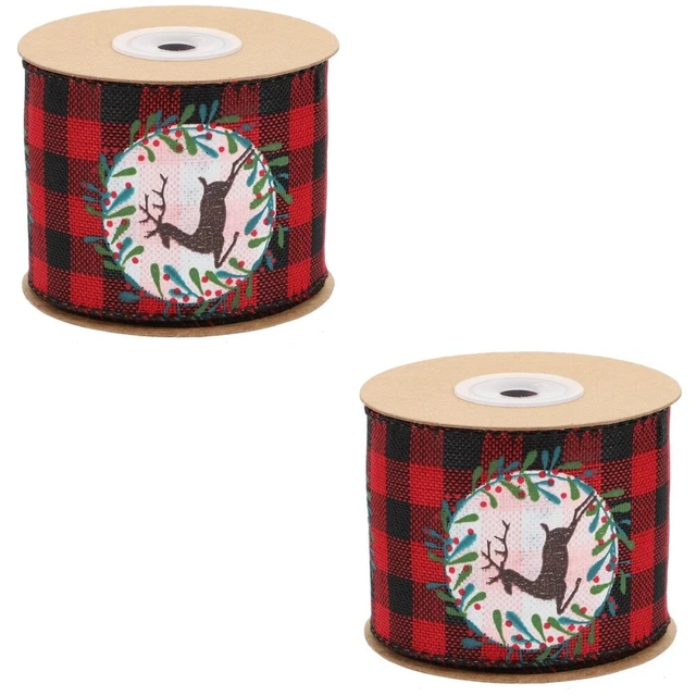 2 rollen von Weihnachten Verpackung Band Frohe Weihnachten Bänder